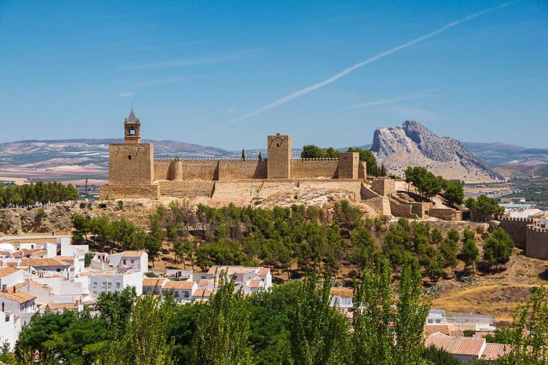 View of Antequera and fortress