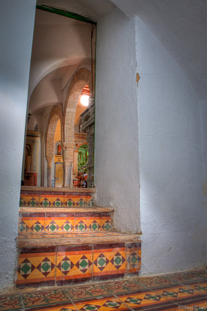 Entrance to chapel of the Hermitage in Andalucia