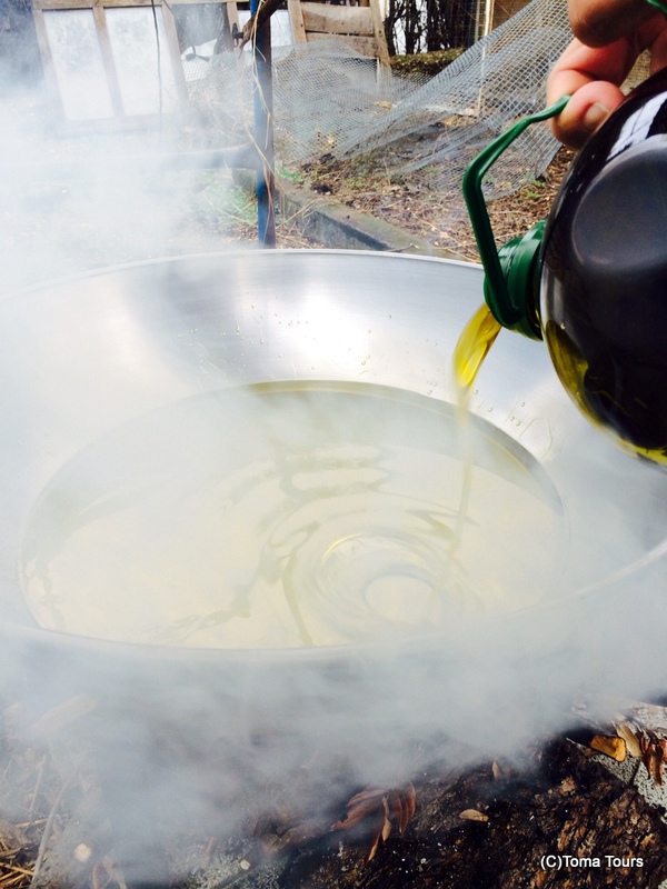 Olive oil for cooking in Andalucia